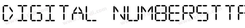 Digital Numbersttf字体转换